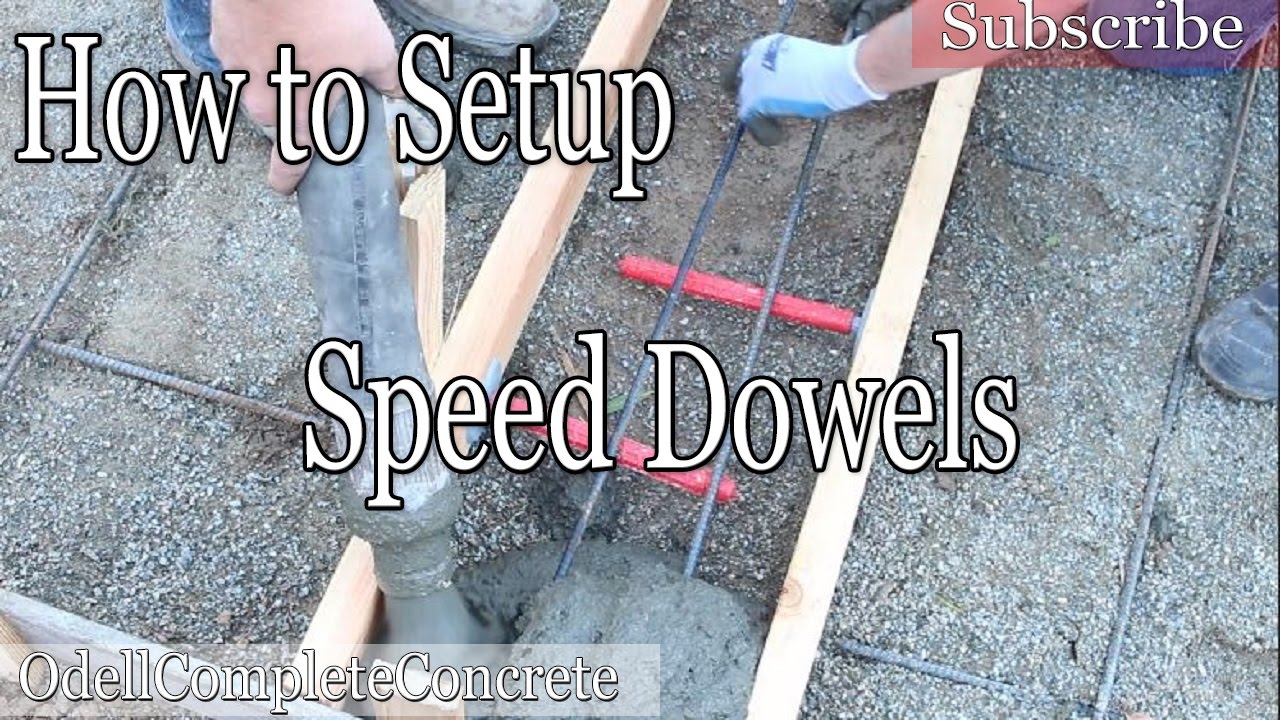 How To Setup Speed/Slip Dowels For Concrete slabs without drilling