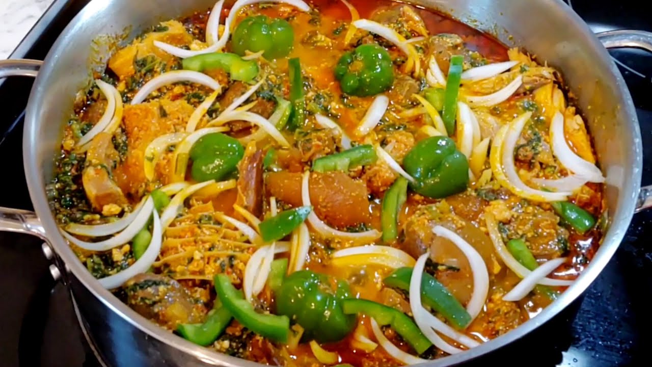 Autre Façon de Faire La Sauce Pistache Aux Epinards 🇹🇬 Gboma Dessi || Egusi Soup
