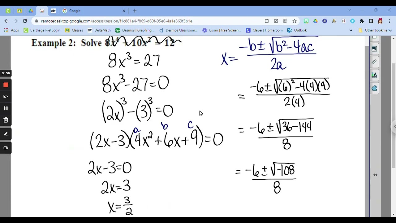 7-2 Solve Polynomials by Factoring