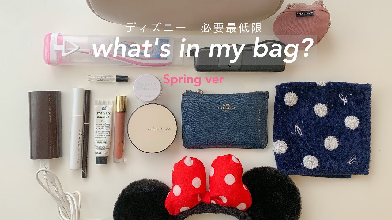 春🩰荷物少なく行くディズニー🎀必要最低限の鞄の中身-What's in my bag-
