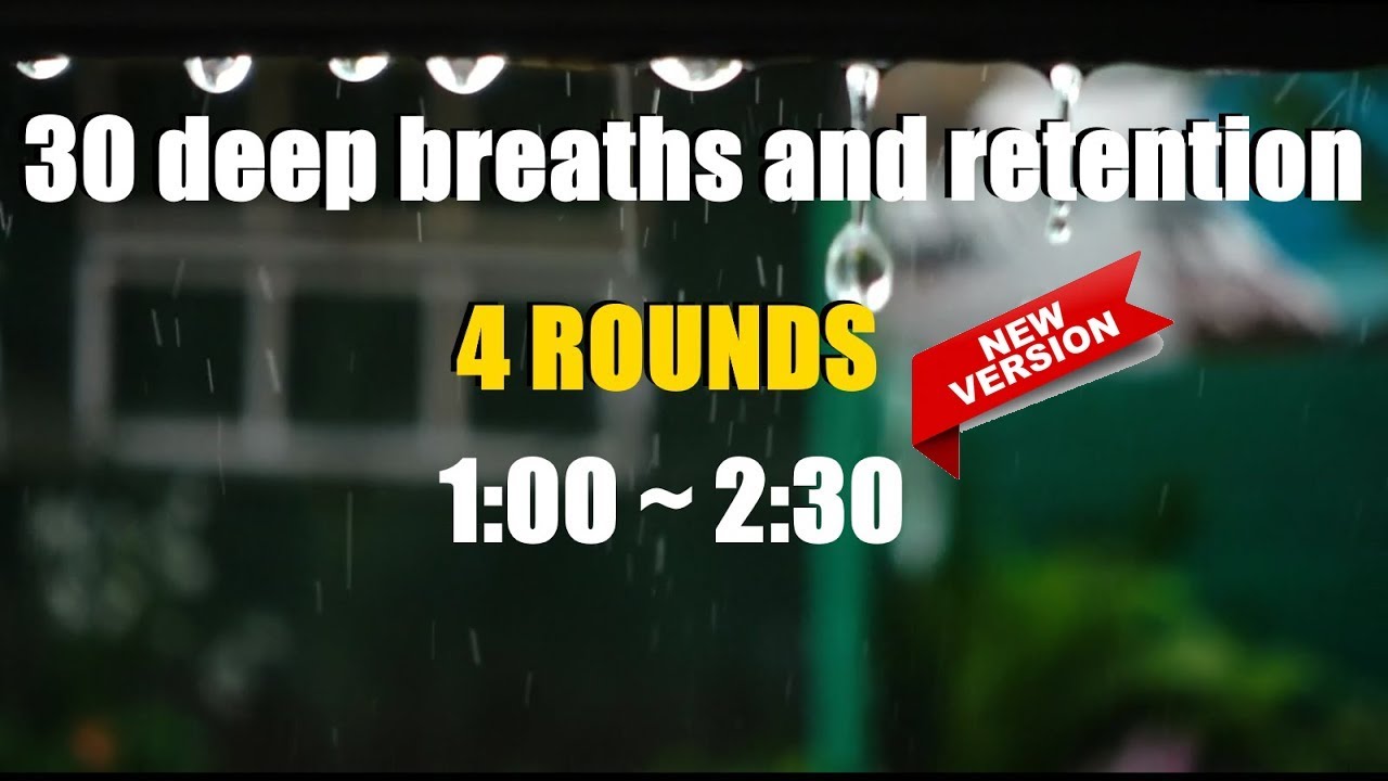 4 rounds: 30 deep breaths and retention with OM and 432Hz