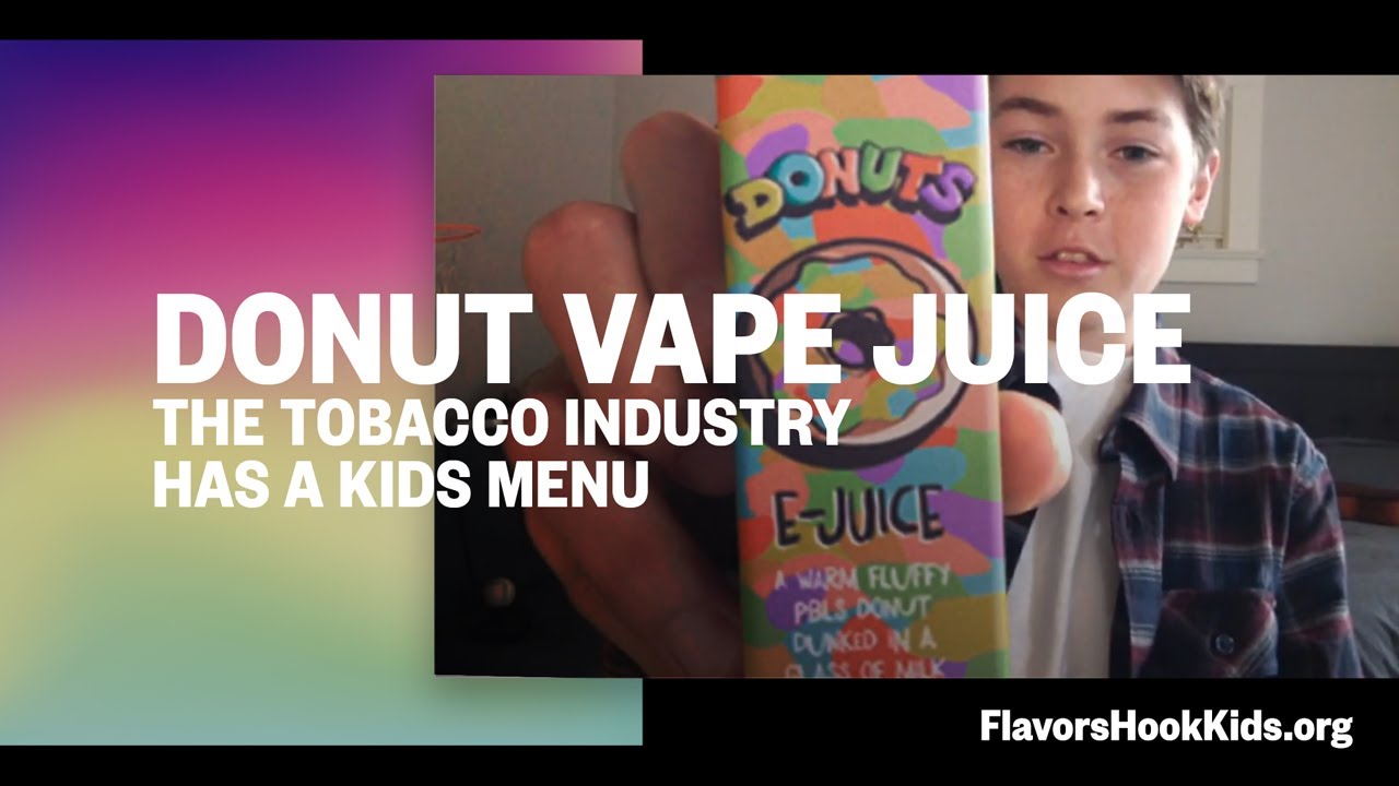 Flavored Tobacco | Donut Vape Juice (the tobacco industry has a kids menu)