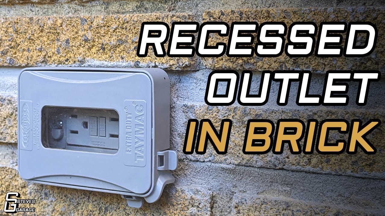 How To Install Recessed Outlet Box Into a Brick Wall