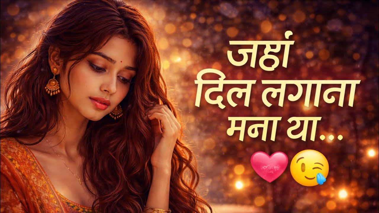 Jahan Dil Lagana Mana Tha 💔 | Sad Romantic Lofi Song | Slowed & Reverb | Heart Touching Vibes