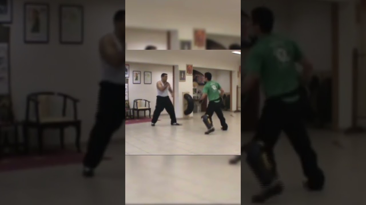 Shifu Hudson Willian praticando com aparadores 