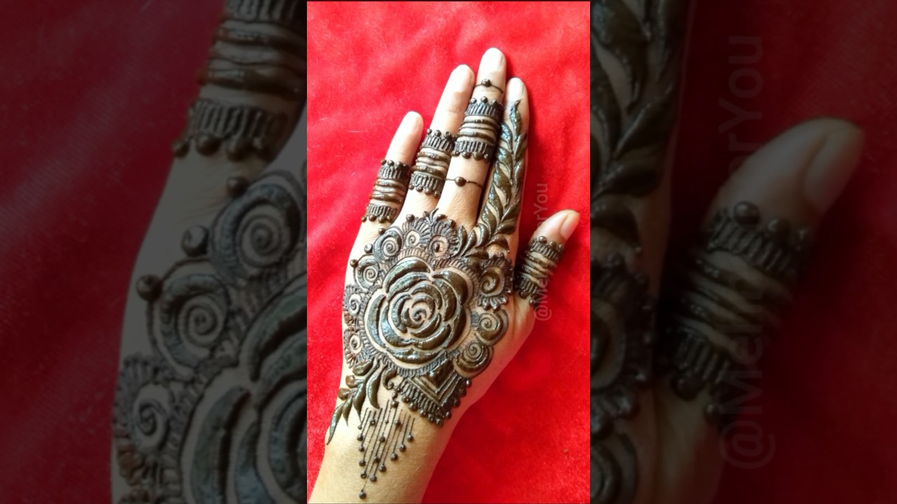 Rose Flower Mehndi || Dubai Mehndi #rosemehndi #dubaimehndi #hennadesign