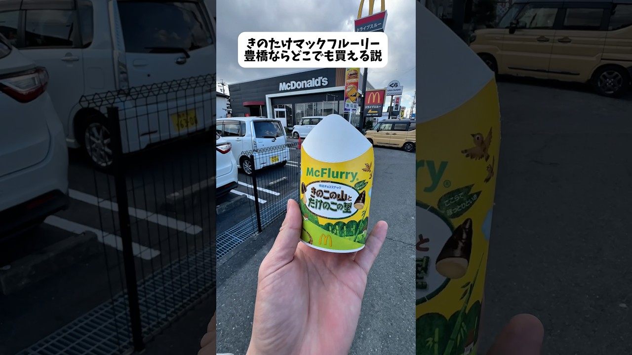 マックのきのたけフルーリー豊橋なら簡単に買える説