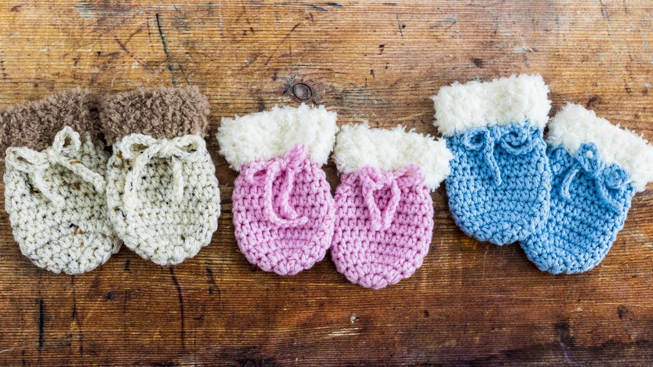 💞 Детские варежки крючком из меха (ТЕПЛО И УЮТНО на зиму!) 👶