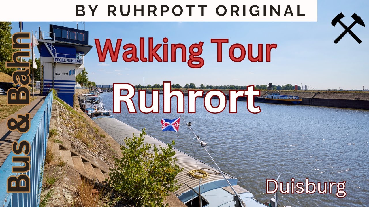 Walking Tour Duisburg Ruhrort 4K | Hafen, Oscar Huber & Schimanski-Gasse | Ruhrgebiet Germany