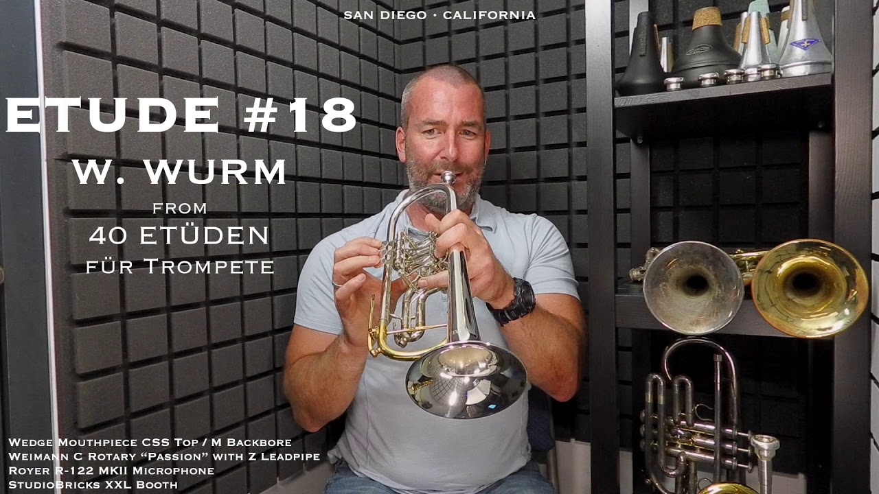 WURM Etude #18 from 40 Etüden für Trompete by Wilhelm Wurm