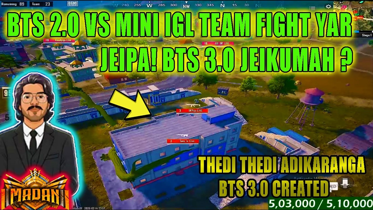 BTS 2.0 VS MINI IGL NAVIN KUM FIGHT YAR JEIPA BTS 3.O CREATED IN THIS MATCH THEDI THEDI ADIKITHU