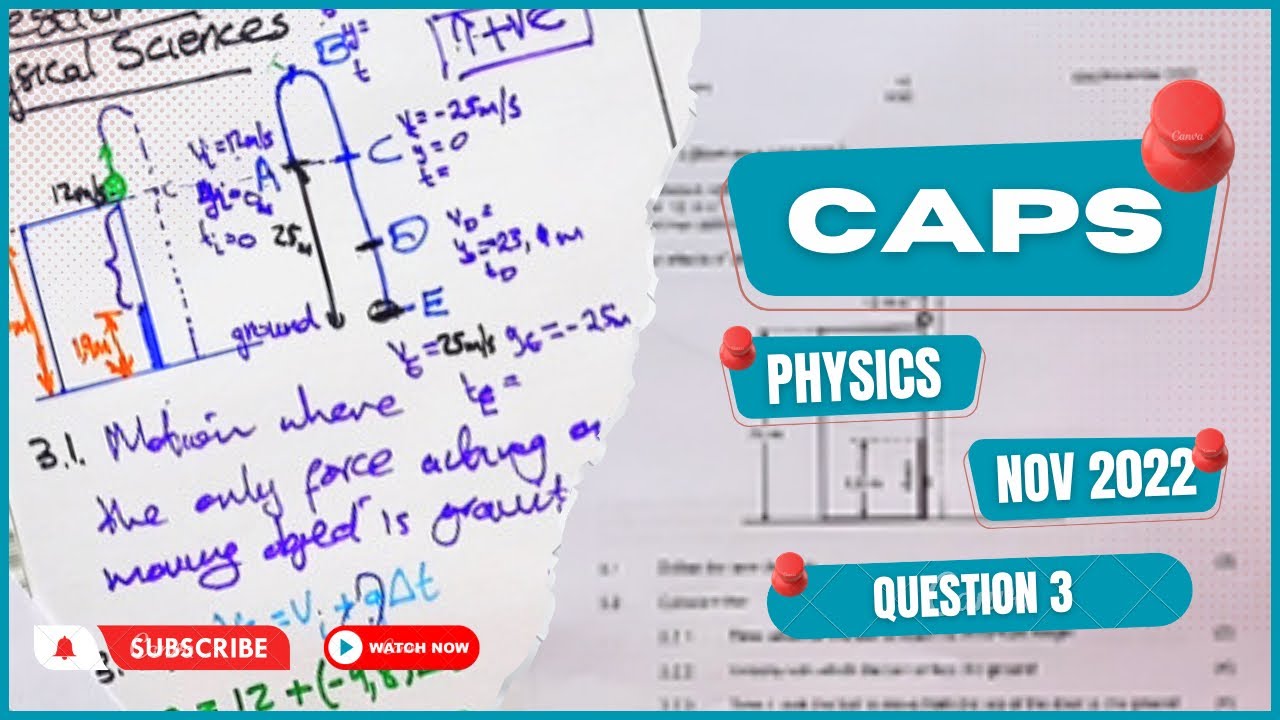 CAPS Physics (P1) Question 3 Nov 2022 Exam Past Paper