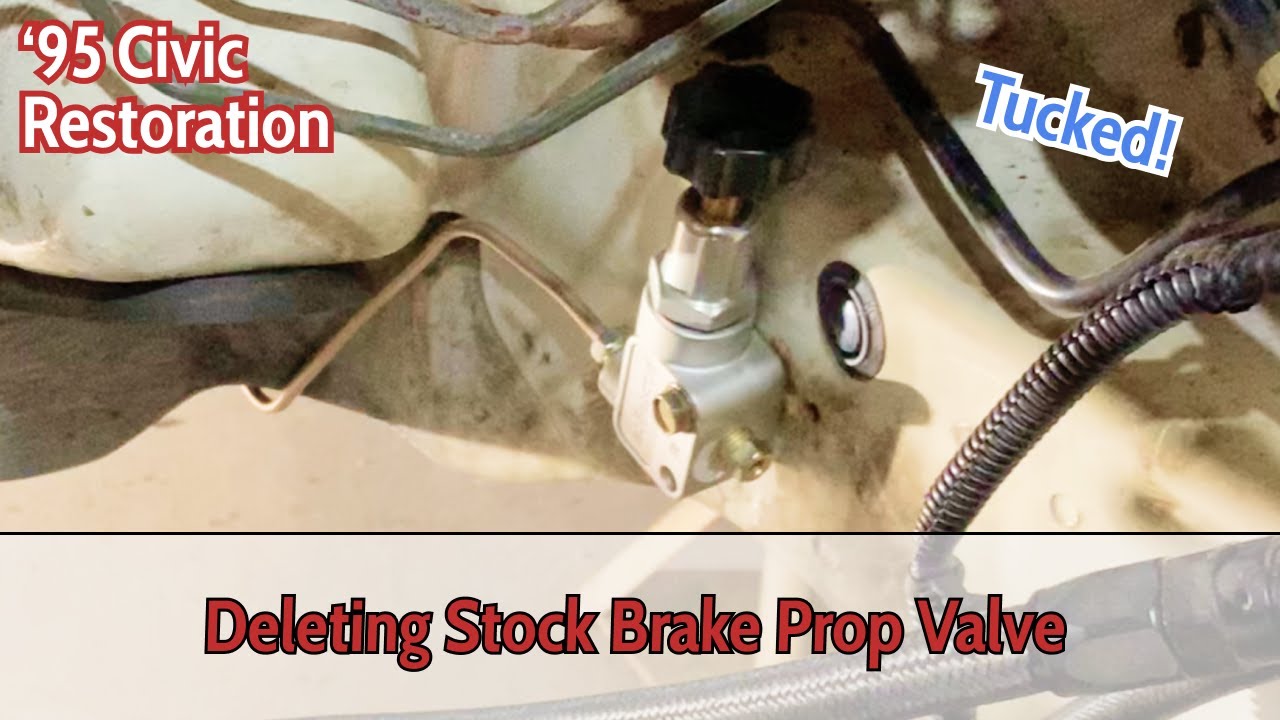 Deleting Stock Proportioning Valve For Custom Brake Lines - 1995 Civic Restoration 4