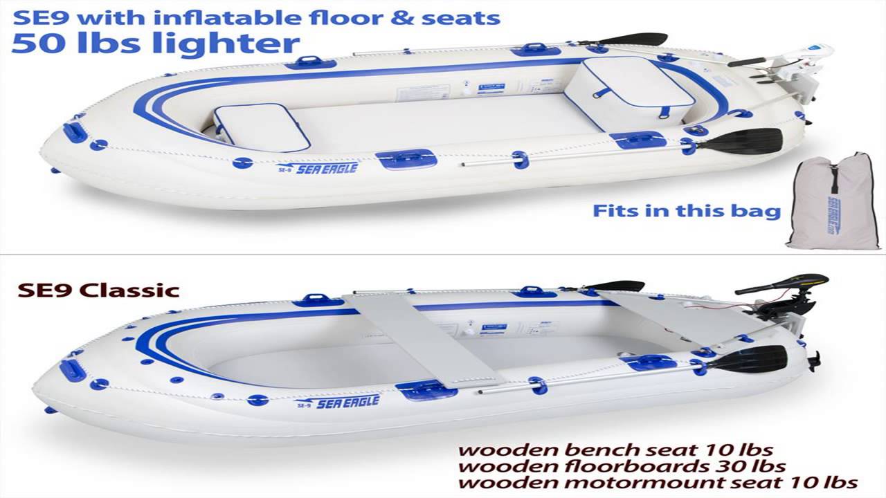 Sea Eagle SE9 Inflatable Motormount Boat Fishermans Dream Package