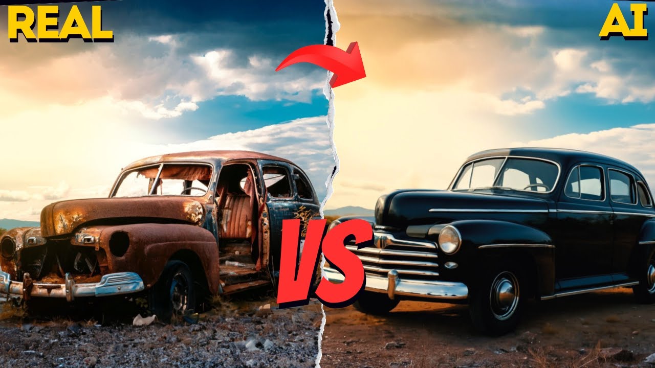 INCREDIBLE as AI brings classic US cars back to LIFE!