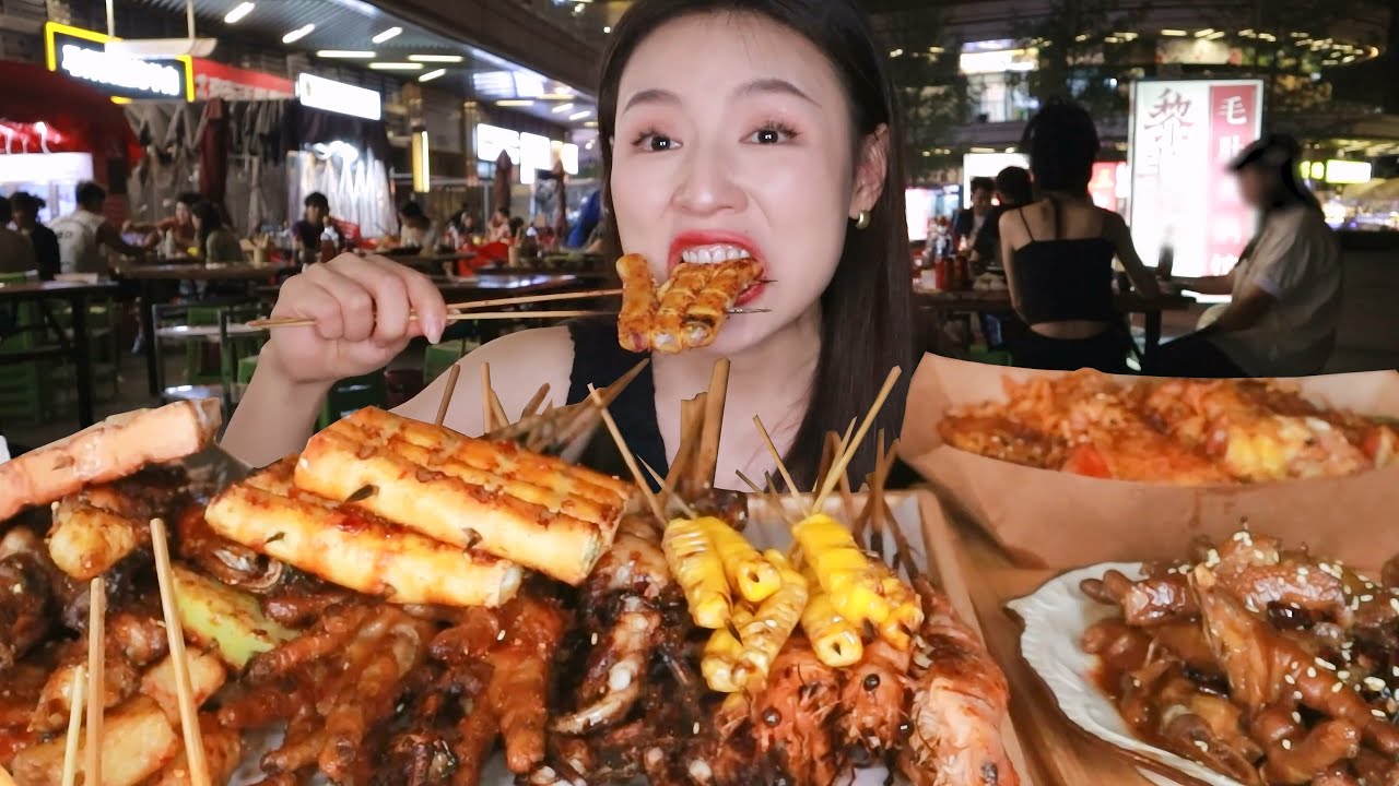 [ENG SUB] 最近烧烤风大~咱今天就试试东北烤肉串 甚至还有鸡屁股？？【张喜喜】