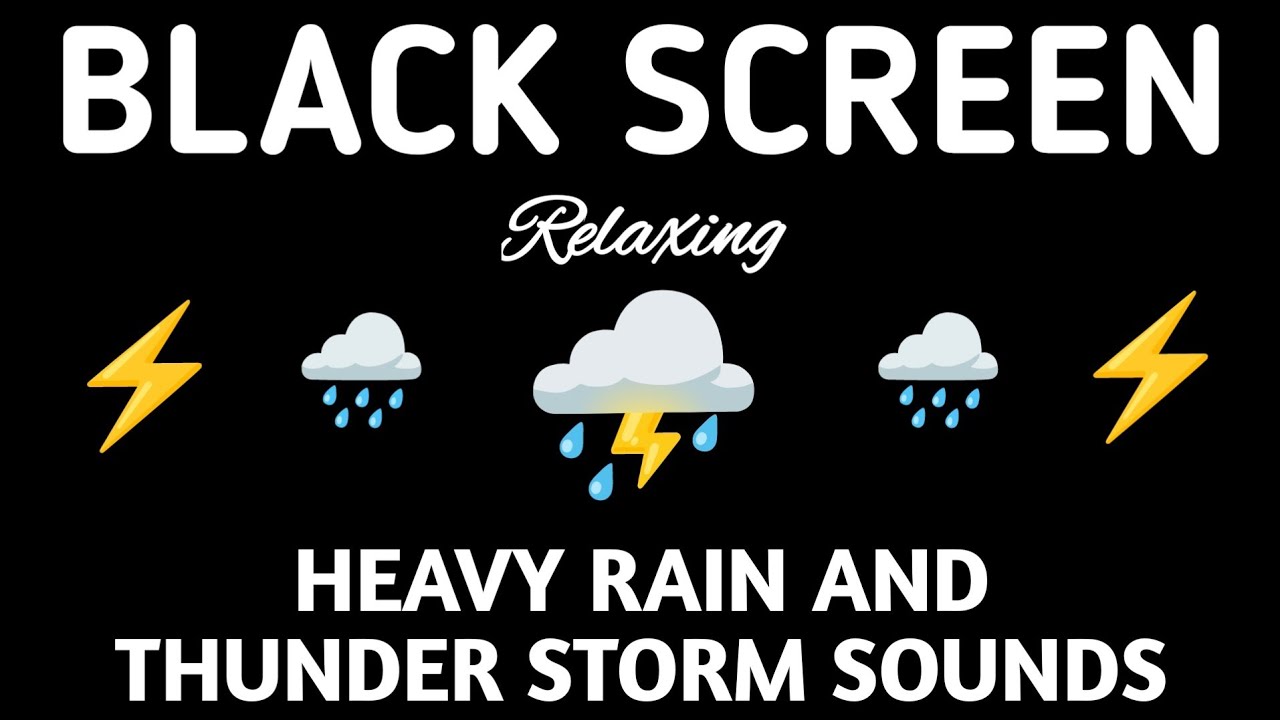 GENTLE RAIN Sounds for Sleeping BLACK SCREEN || Sleep and Meditation - Dark Screen Nature Sounds