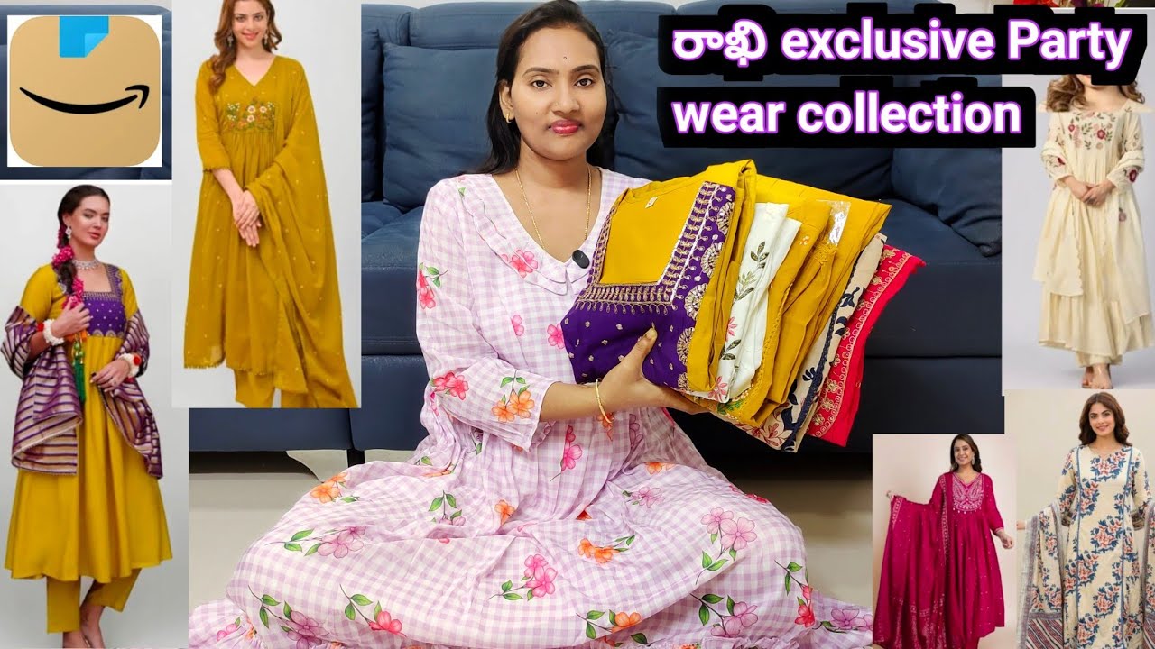 రాఖి exclusive Party wear collection 👌 అన్నీ చాలా బాగున్నాయి 😍 3Pic లో ఇవి కొత్తగా వచ్చాయి #amazon 