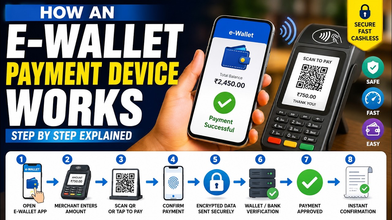 How a E-Wallet Payment Device works