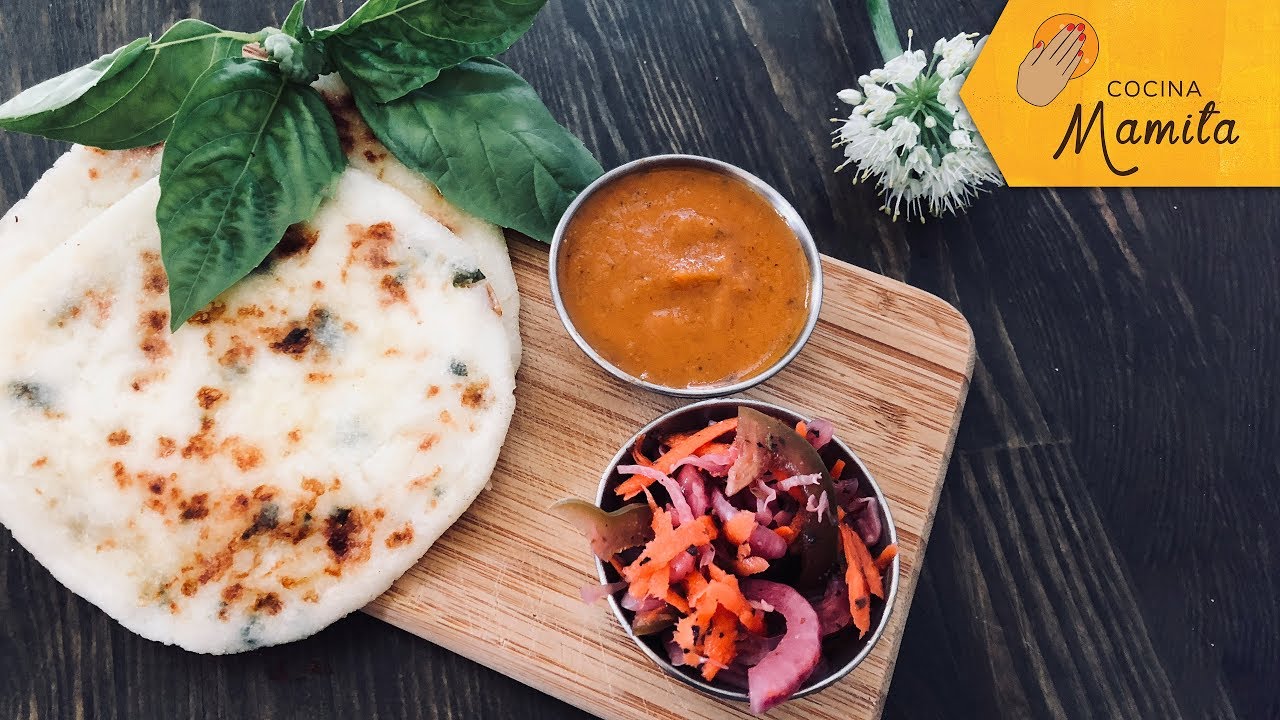 CURTIDO Y SALSA PARA PUPUSAS | Cocina Mamita