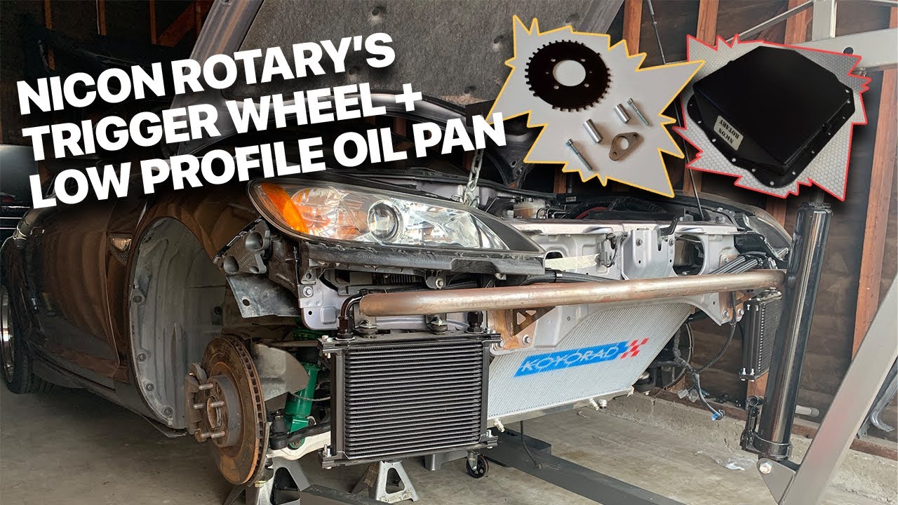 13BREW RX8: Installing Nicon Rotary's Trigger Wheel and Low Profile Oil Pan