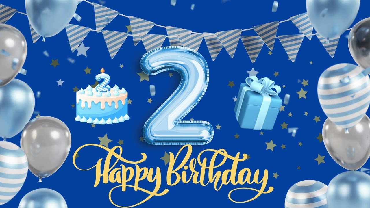 1 HOUR Happy 2nd Birthday Background Happy Birthday Party Music