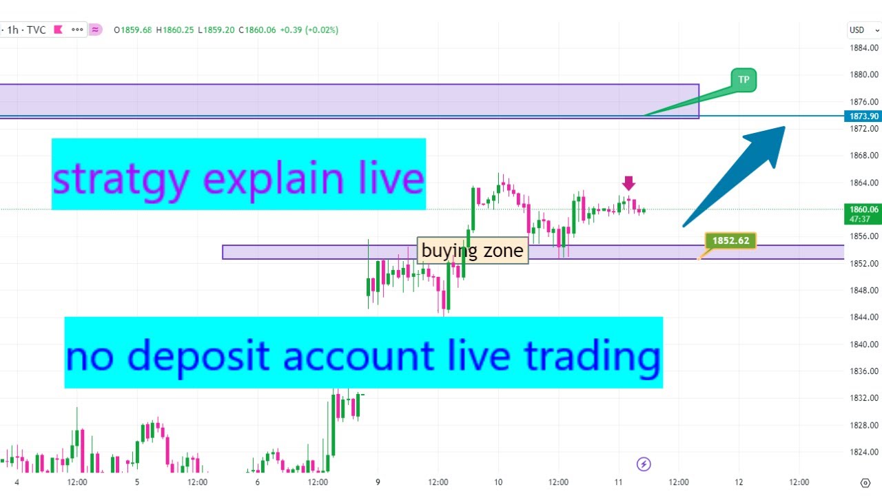 Asad Akash live Session 10 || no deposit account pratical|| Forex Demo trading live