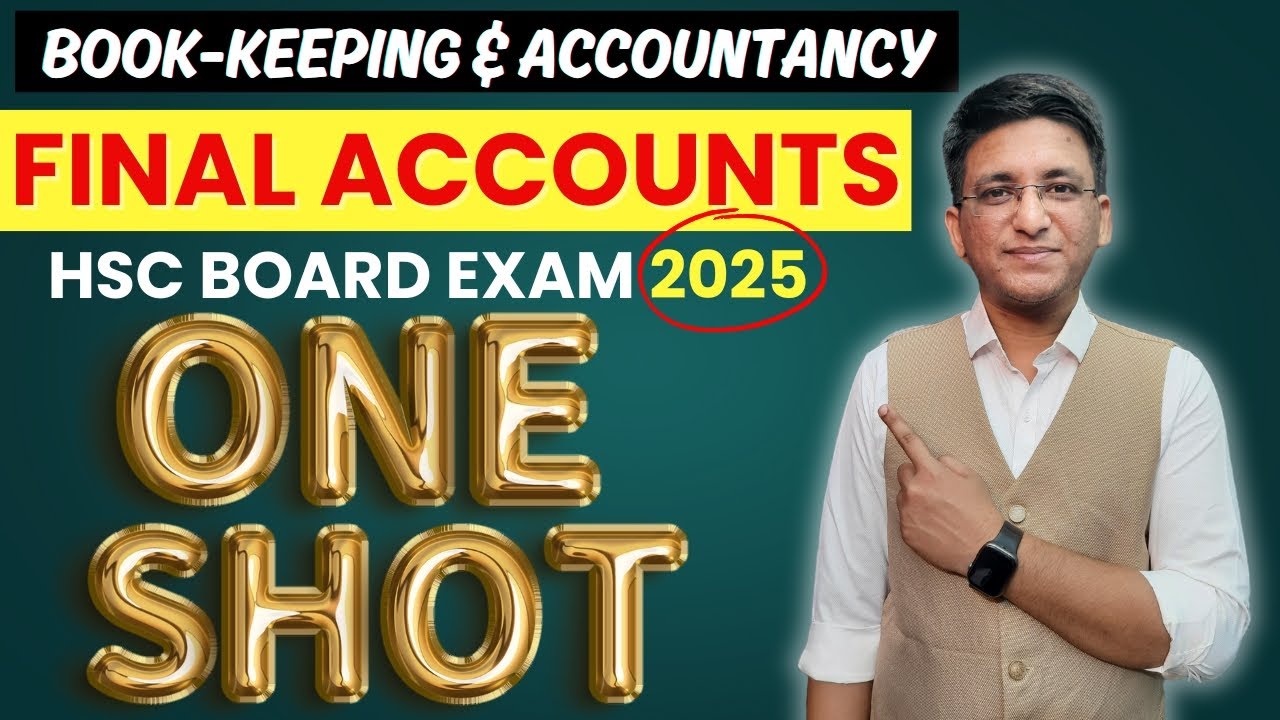 🔴Partnership Final Accounts | One Shot Video | Class 12th | HSC Board Exam 2025 | Hemal Sir