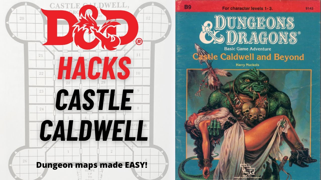 Hacks for Making D&D Maps Better | D&D Module B9 Castle Caldwell