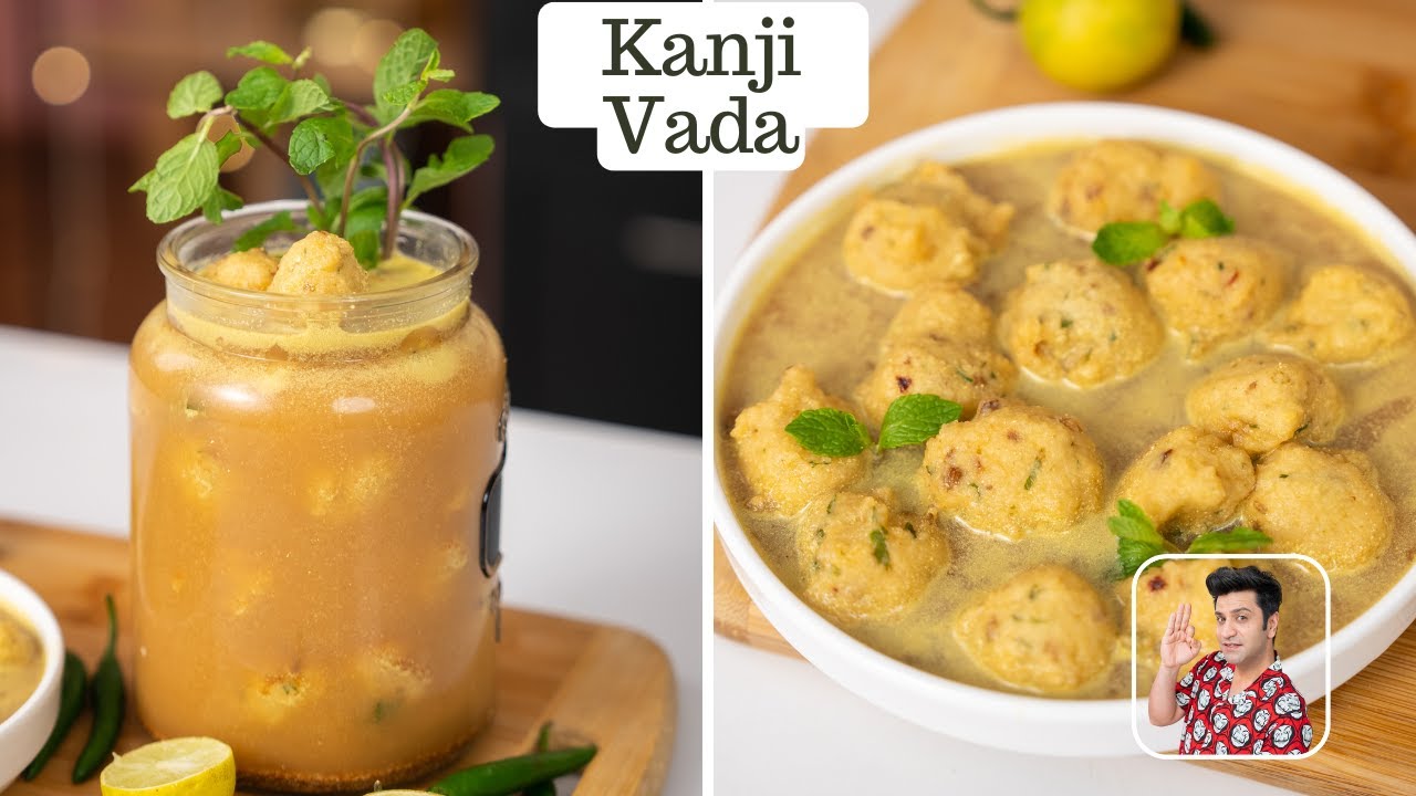 Rajasthani Kanji Vada Drink | कांजी वड़ा रेसिपी | Lentil Fritters | Indian Chaat | Chef Kunal Kapur