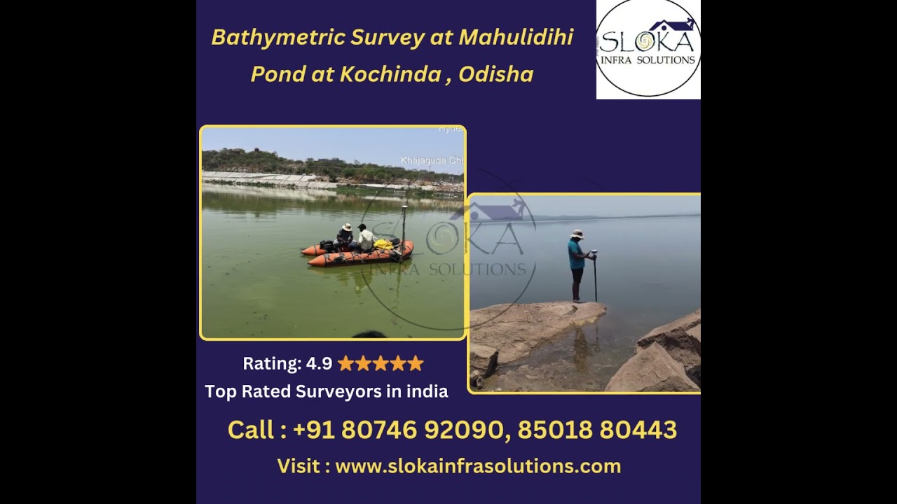 Bathymetric Survey at Mahulidihi Pond in Kochinda , Odisha | Bathymetric Survey in india