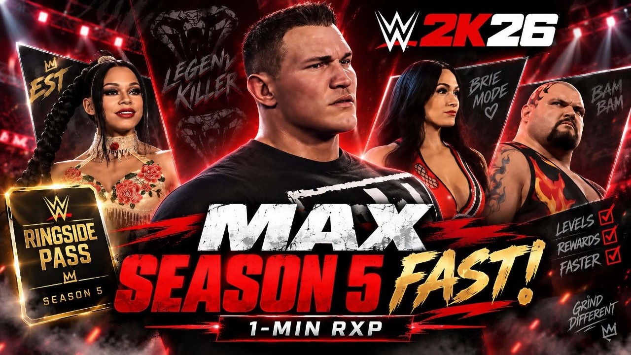 САМЫЙ БЫСТРЫЙ способ прокачать Ringside Pass 5-го сезона в WWE 2K26! | Метод RXP