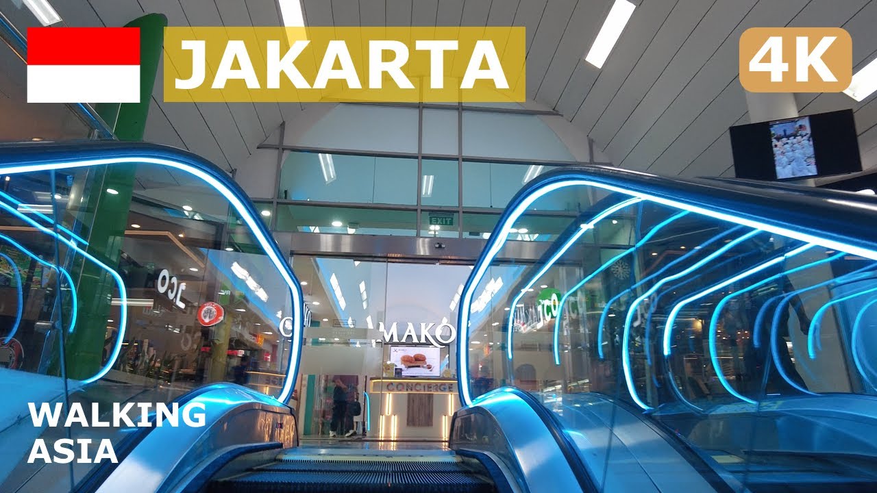 🇮🇩 Jakarta, Indonesia: Plaza Festival & Epiwalk Shopping Mall Walking Tour - 4K