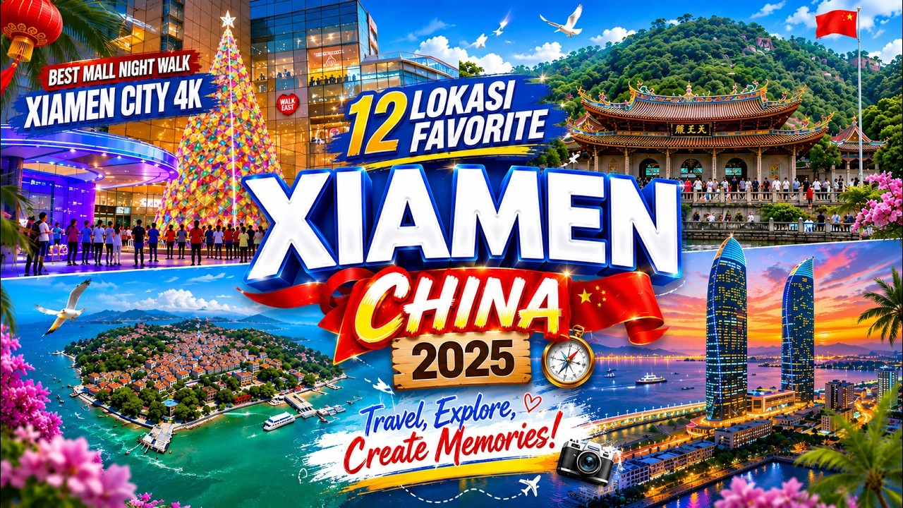 12 Lokasi ketika berada dI XIAMEN-CHINA! NO. 8, dan 12,WAJIB KAMU KUNJUNGI 2025