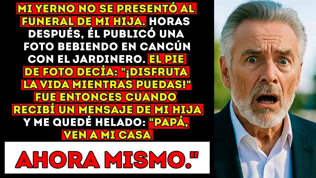 Mi Yerno No Se Presentó Al Funeral De Mi Hija. Horas Después, Él Publicó Una Foto Bebiendo En...