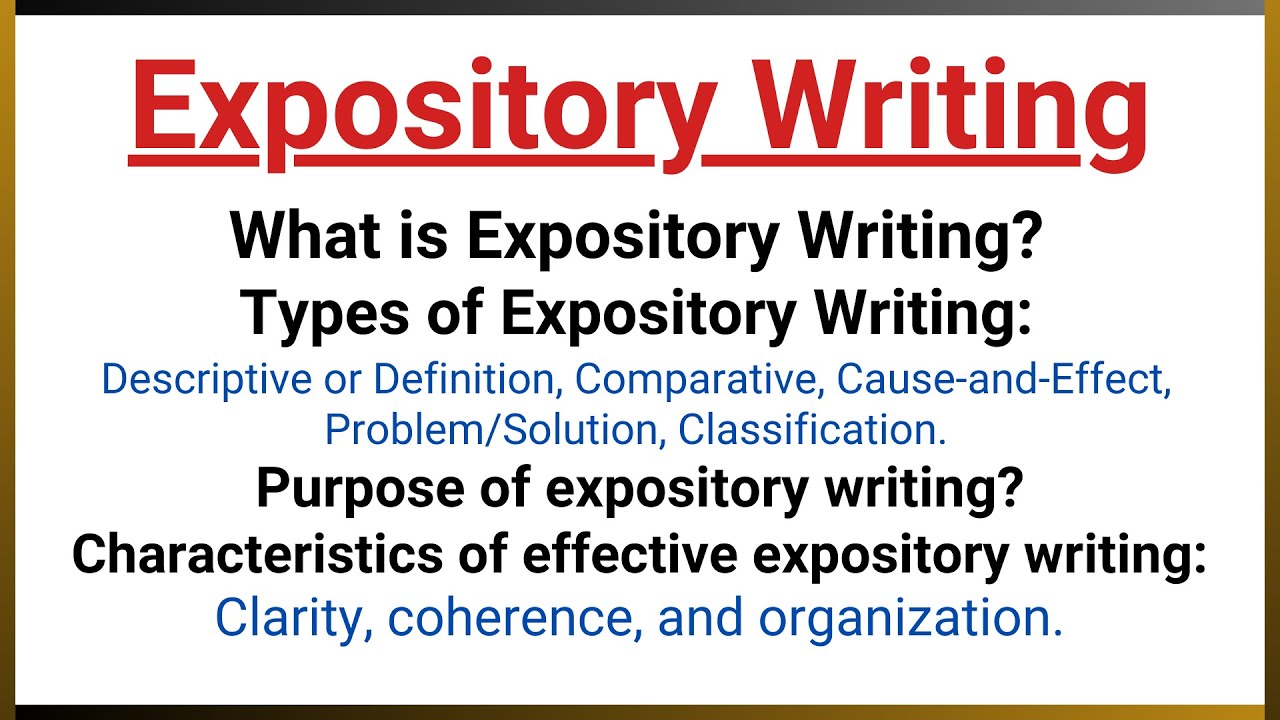 What is Expository writing?|Types, Purpose and Characteristics of Expository Writing in Hindi/Urdu