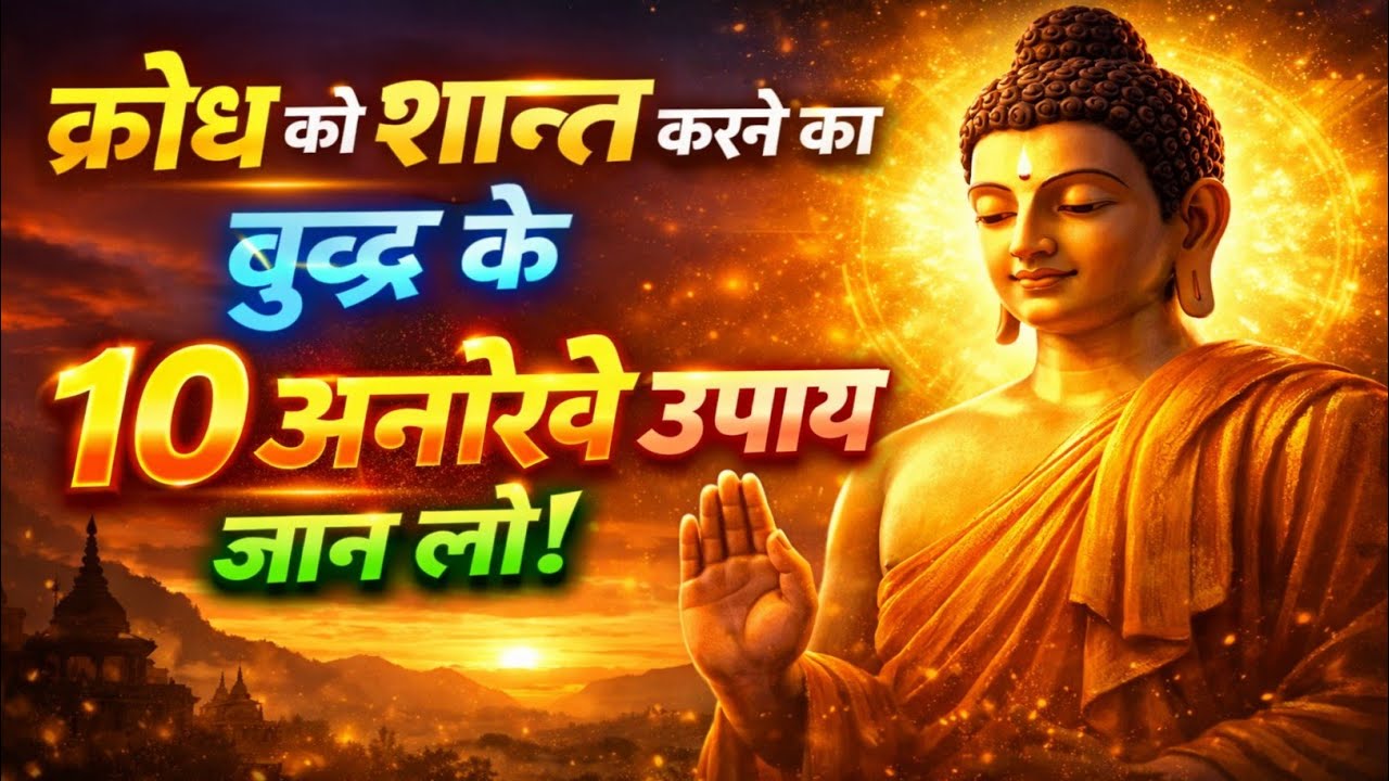 क्रोध को शान्त करने का बुद्ध के,, 10 अनोखे उपाय जान लो  #GautamBuddha#क्रोध_शांति#मन_की_शांति#जीवन