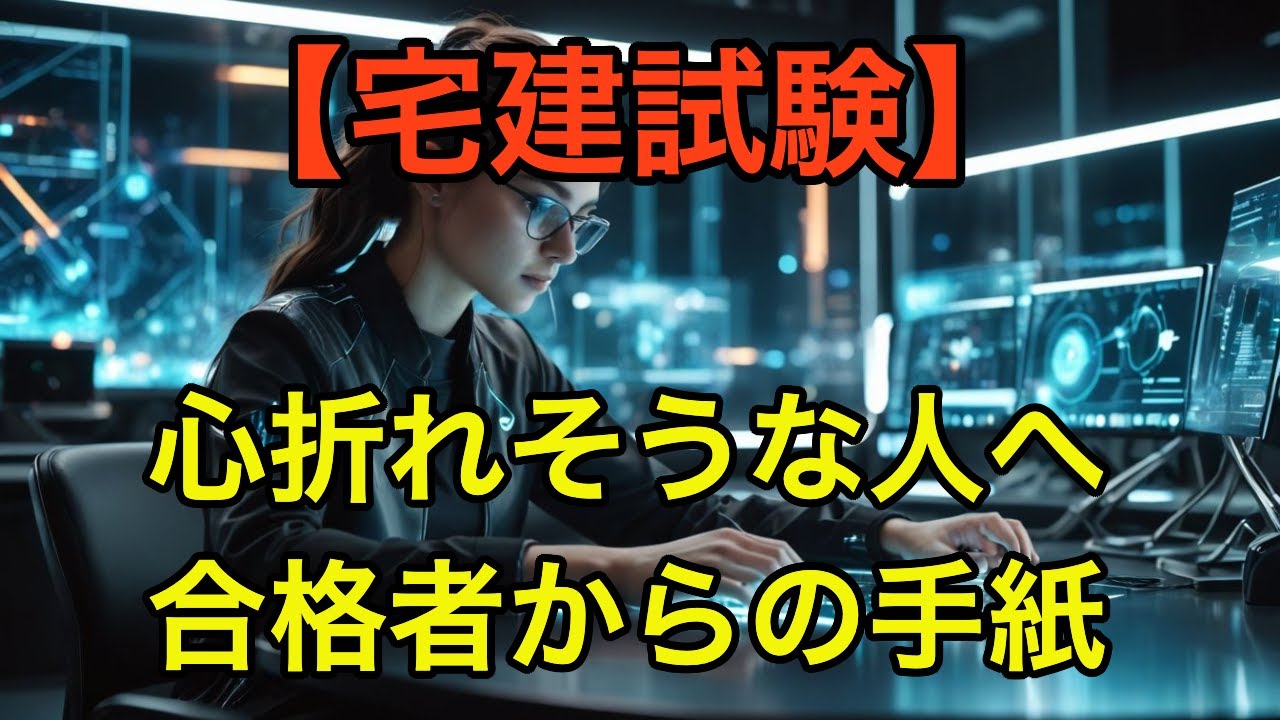 【落ちそう…】不安な夜に見てほしい宅建合格メッセージ