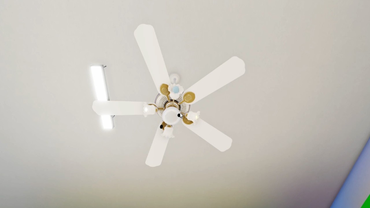 Ceiling Fans In a Roblox Supermarket Running On All Speeds