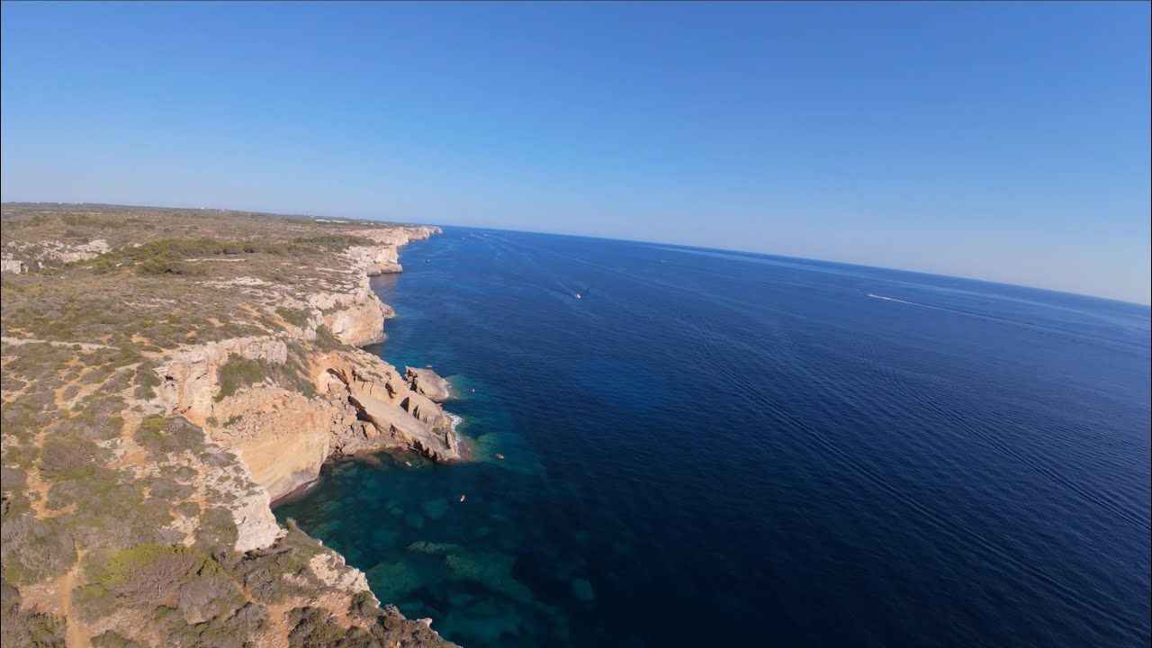 Survole Cala’n Porter ( Menorca: ES)