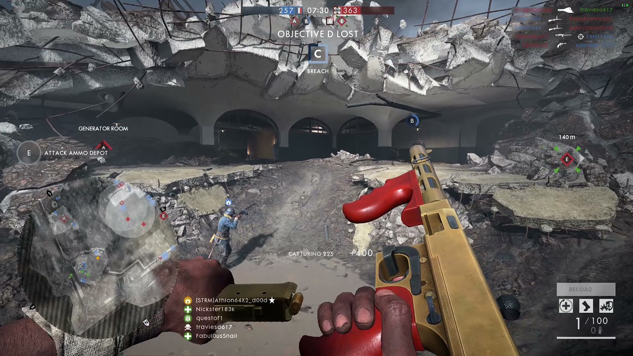 Battlefield 1 [PC] - 73/16 Annihilator Trench - Conquest - Fort de Vaux