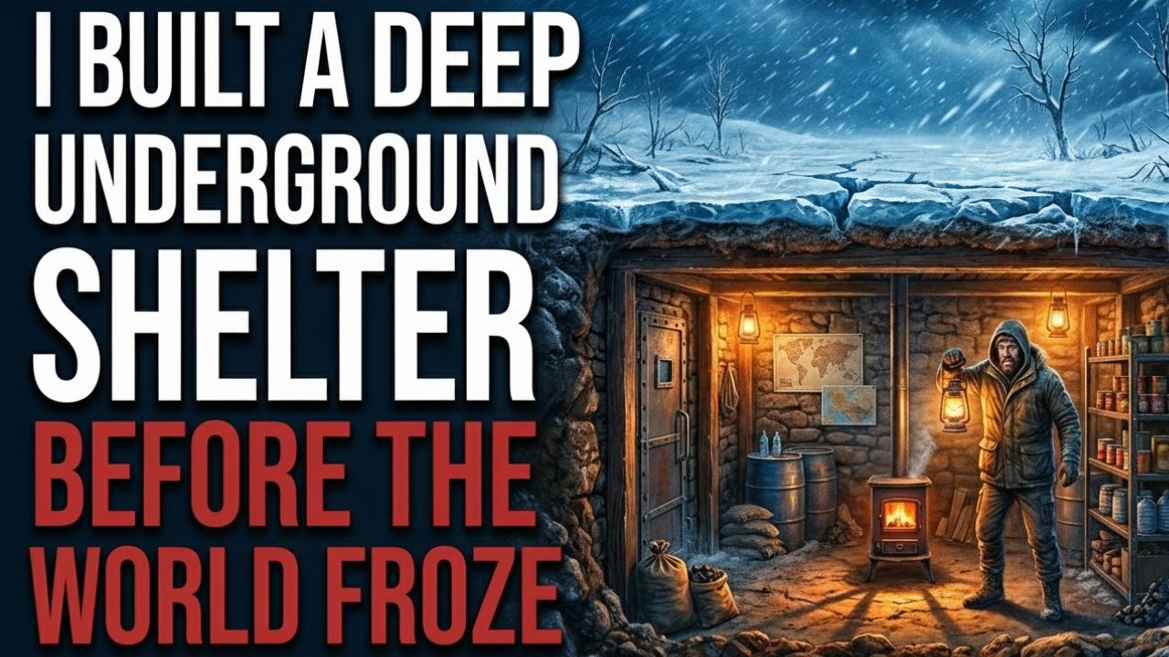 I BUILT A DEEP UNDERGROUND SHELTER BEFORE THE WORLD FROZE | Creepypasta
