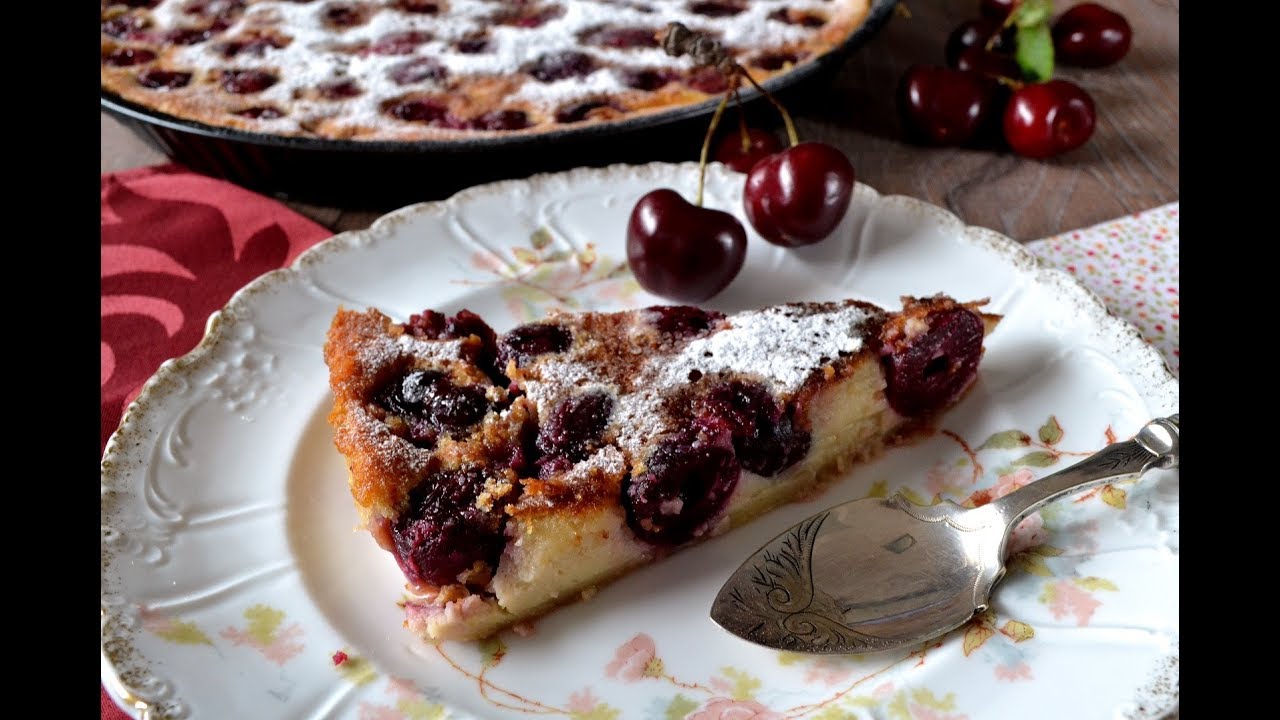 Cómo hacer clafoutis de cerezas  Postre fácil y delicioso