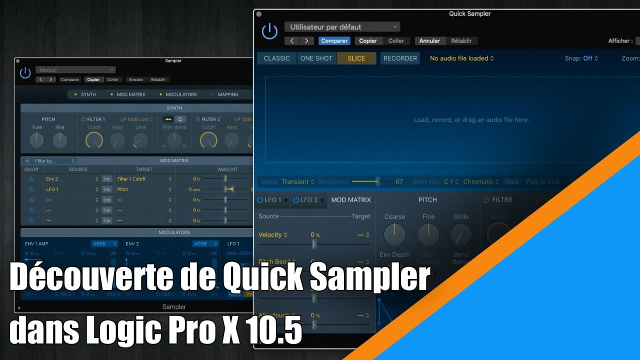 Tutoriel Logic Pro X 10.5 (Français): Découverte de Quick Sampler