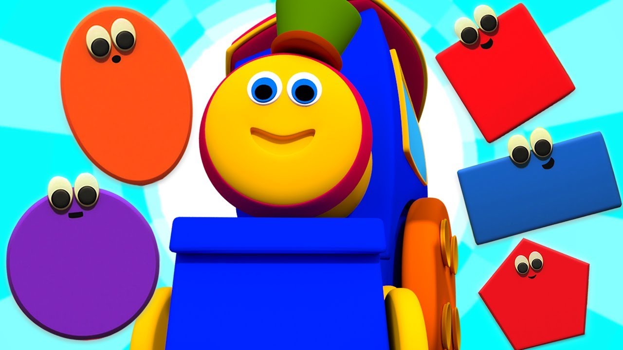 train de formes de bob | apprendre type de formes | Shapes Video | Bob Shapes Train | Kids Tv French