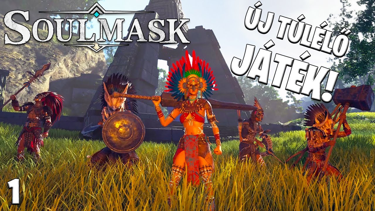 Soulmask LIVE #1 - A Rejtélyek Maszkja! Új túlélő játék! Nézzük milyen!