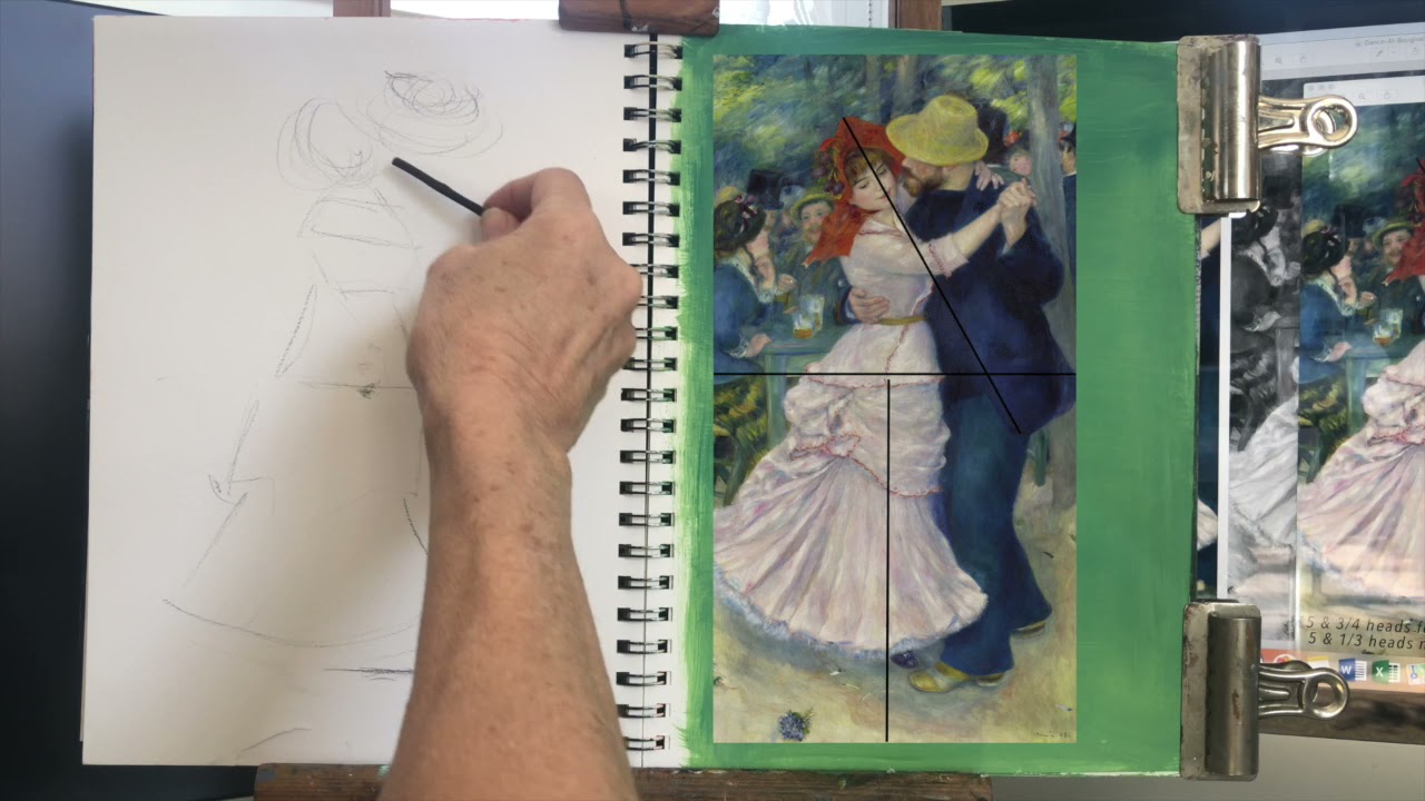 A study of Renoir's Dance at Bougival