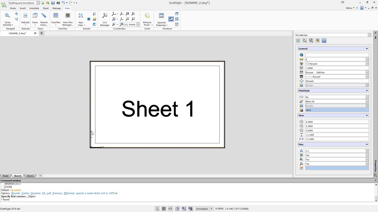 Printing multiple sheets to PDF in Draftsight