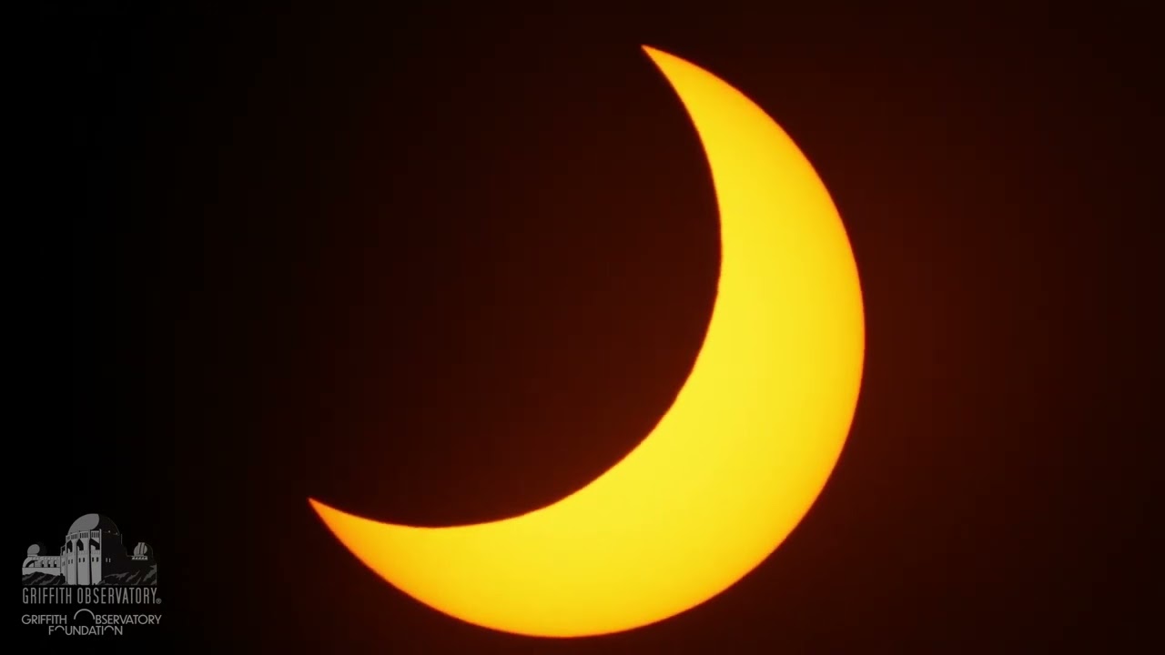 PARTIAL SOLAR ECLIPSE  - ONE MINUTE TIME LAPSE | OCTOBER 14, 2023 | GRIFFITH OBSERVATORY