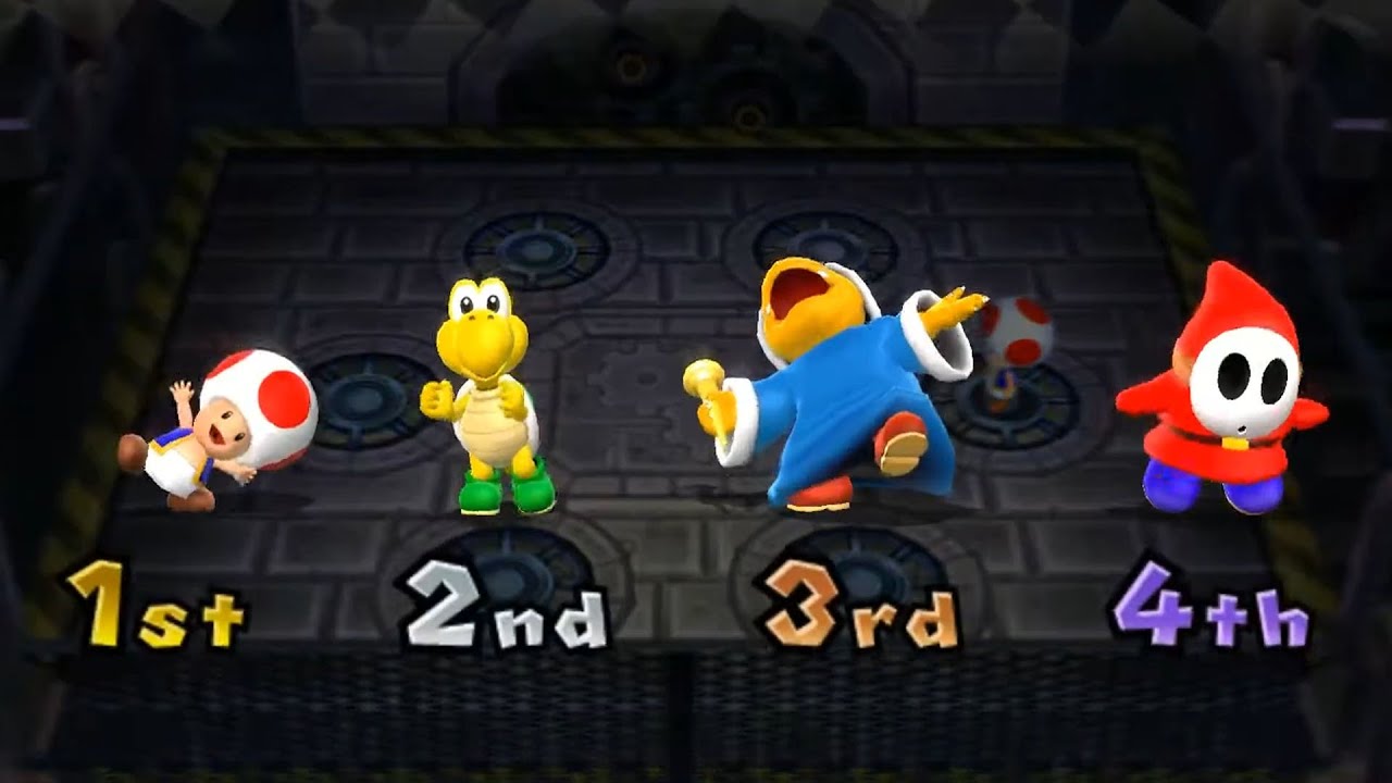 Mario Party 9 Toad & Shy Guy & Koopa Troopa & Kamek - Garden Battle